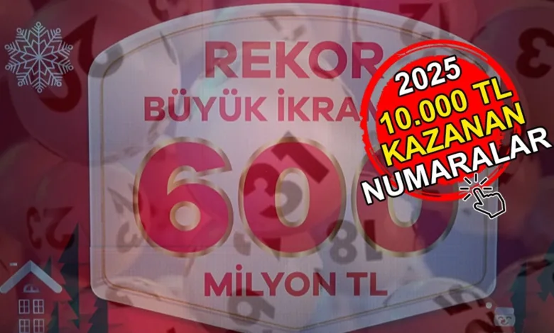 Milli Piyango 10.000 TL kazanan numaralar 2025 | Çeyrek, yarım, tam bilet 6 bilenler sıralı tam liste- Trabzonspor