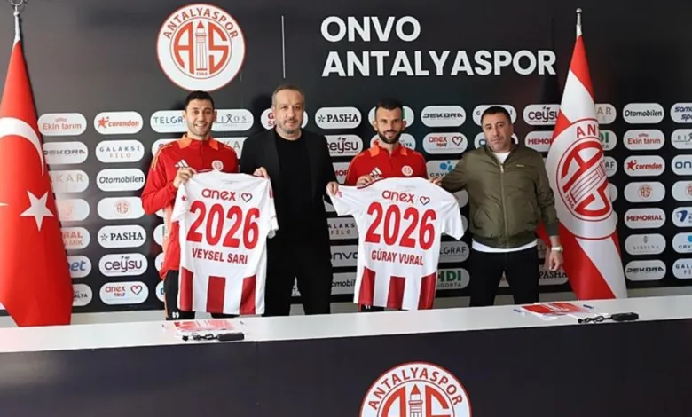 Antalyaspor Veysel Sarı ve Güray Vural'la 2026 yılına kadar devam dedi!- Trabzonspor
