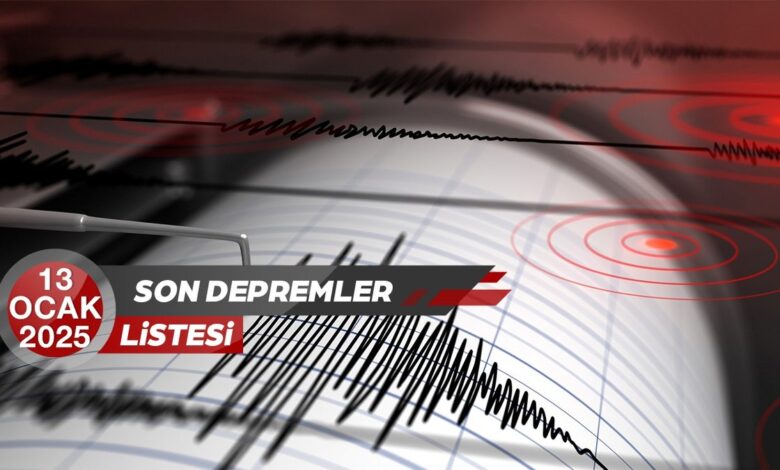 Son dakika deprem haberi! Nerede ve saat kaçta oldu? 13 Ocak 2025 AFAD - Kandilli güncel deprem bilgisi- Trabzonspor