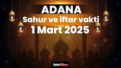 Adana ezan vakitleri 1 Mart 2025 | Adana sahur, iftar saati | İMSAKİYE- Trabzonspor