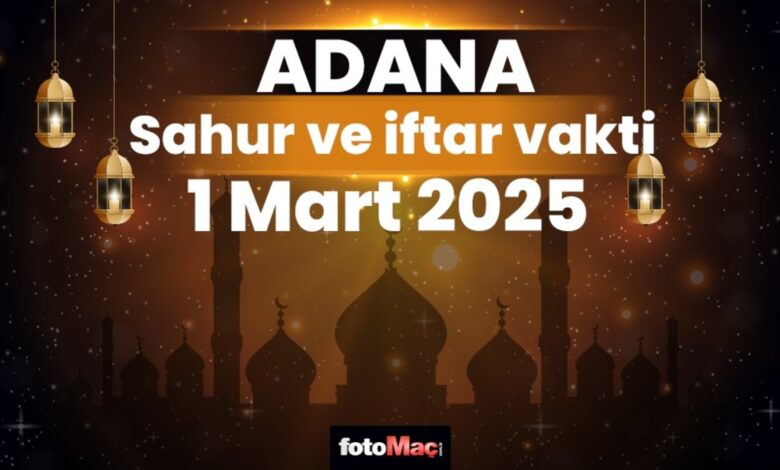 Adana ezan vakitleri 1 Mart 2025 | Adana sahur, iftar saati | İMSAKİYE- Trabzonspor