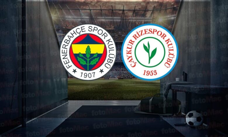 Fenerbahçe - Çaykur Rizespor maçı NE ZAMAN? Saat kaçta ve hangi kanalda? | Trendyol Süper Lig- Trabzonspor