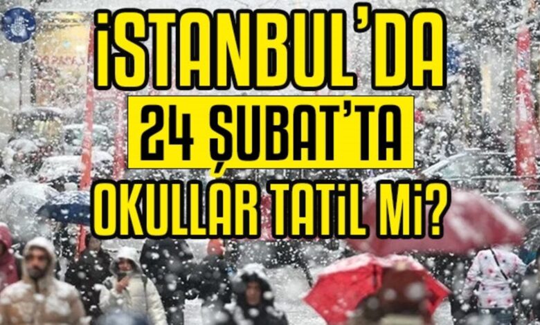 İstanbul'da okullar tatil mi? 24 Şubat İstanbul'da okullar tatil mi?- Trabzonspor