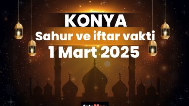 Konya ezan vakitleri 1 Mart 2025 | Konya sahur, iftar saati | İMSAKİYE- Trabzonspor