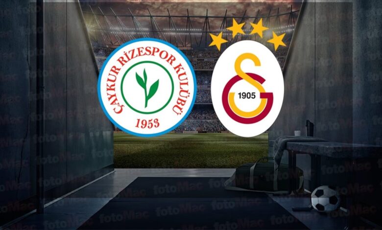 Rizespor-Galatasaray CANLI İZLE | Çaykur Rizespor-Galatasaray maçı hangi kanalda? Ne zaman ve saat kaçta?- Trabzonspor