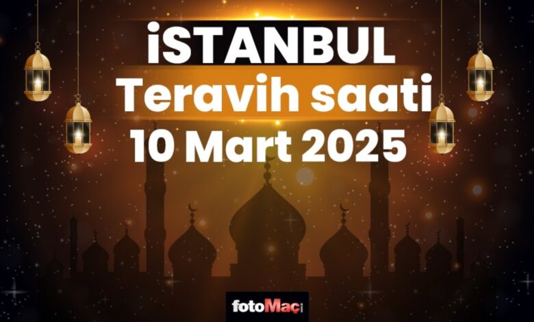 10 Mart İstanbul teravih namazı saat kaçta? | İstanbul teravih vakitleri 2025- Trabzonspor