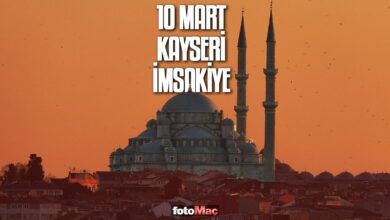10 Mart Kayseri imsakiye | Kayseri sahur ve iftar vakitleri- Trabzonspor