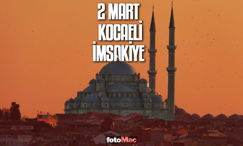 2 Mart Kocaeli imsakiye | Kocaeli sahur ve iftar vakitleri- Trabzonspor