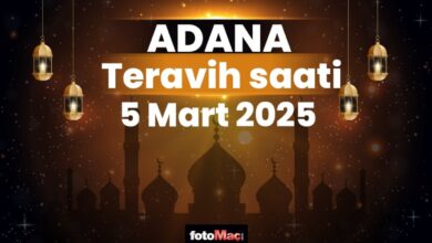 Adana 5 Mart teravih namazı saat kaçta? | Adana teravih vakitleri 2025- Trabzonspor