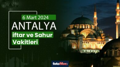 Antalya ezan vakitleri 6 Mart 2025 | Antalya sahur, iftar saati | İMSAKİYE- Trabzonspor