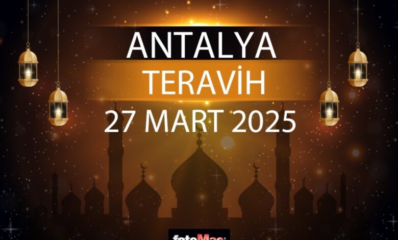 Antalya teravih namazı saat kaçta 2025? | 27 Mart Antalya teravih vakti- Trabzonspor