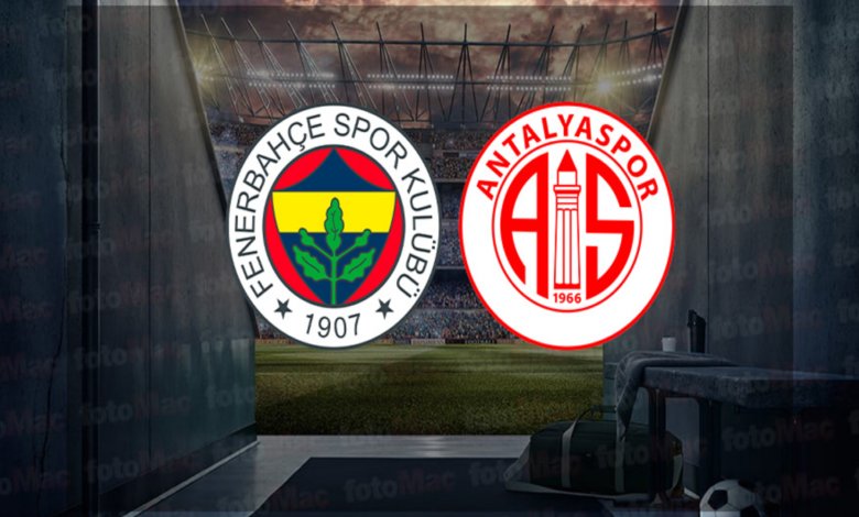 Fenerbahçe-Onvo Antalyaspor maçı hangi kanalda ve saat kaçta yayınlanacak? Fenerbahçe maçı yayın bilgileri!- Trabzonspor
