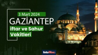Gaziantep ezan vakitleri 3 Mart 2025 | Gaziantep sahur, iftar saati | İMSAKİYE- Trabzonspor