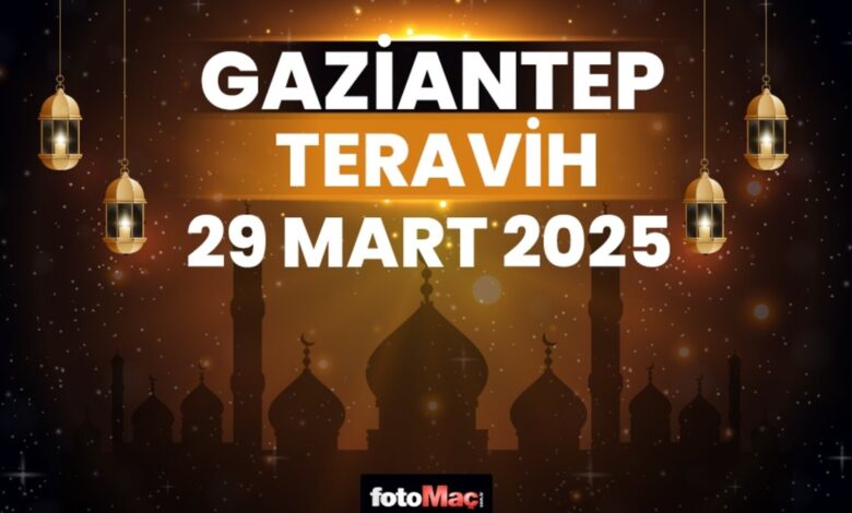 Gaziantep teravih namazı saat kaçta 2025? | 29 Mart Gaziantep teravih vakti- Trabzonspor