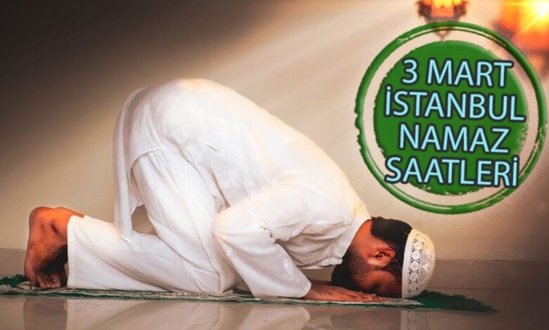 İstanbul namaz vakitleri 3 Mart 2025 | İstanbul namaz ve ezan saatleri- Trabzonspor