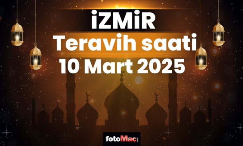 İzmir 10 Mart teravih namazı saat kaçta? | İzmir teravih vakitleri 2025- Trabzonspor