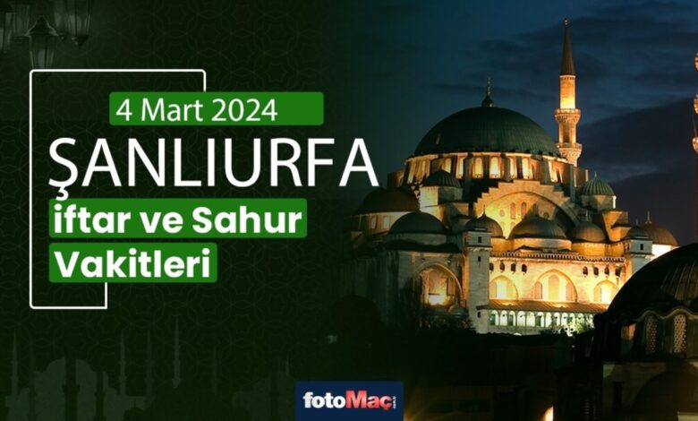 Şanlıurfa ezan vakitleri 4 Mart 2025 | Şanlıurfa sahur, iftar saati | İMSAKİYE- Trabzonspor