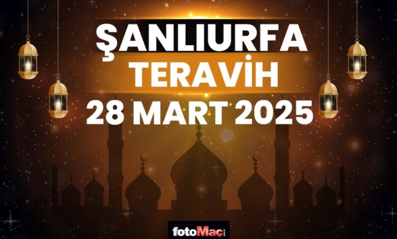 Şanlıurfa teravih namazı saat kaçta 2025? | 28 Mart Şanlıurfa teravih vakti- Trabzonspor