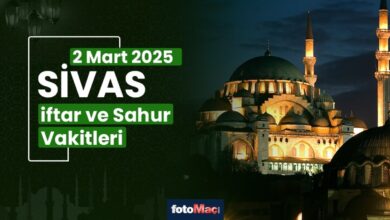 Sivas ezan vakitleri 2 Mart 2025 | Sivas sahur, iftar saati | İMSAKİYE- Trabzonspor