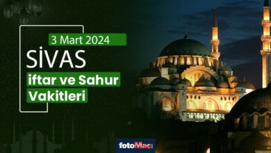 Sivas ezan vakitleri 3 Mart 2025 | Sivas sahur, iftar saati | İMSAKİYE- Trabzonspor