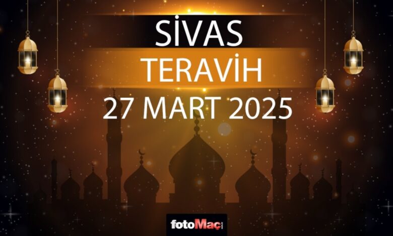 Sivas teravih namazı saat kaçta 2025? | 27 Mart Sivas teravih vakti- Trabzonspor