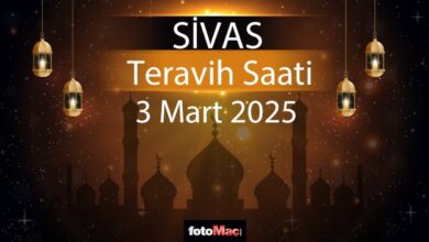 Sivas teravih namazı saat kaçta 2025? | 3 Mart Sivas teravih vakti- Trabzonspor