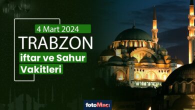 Trabzon ezan vakitleri 4 Mart 2025 | Trabzon sahur, iftar saati | İMSAKİYE- Trabzonspor