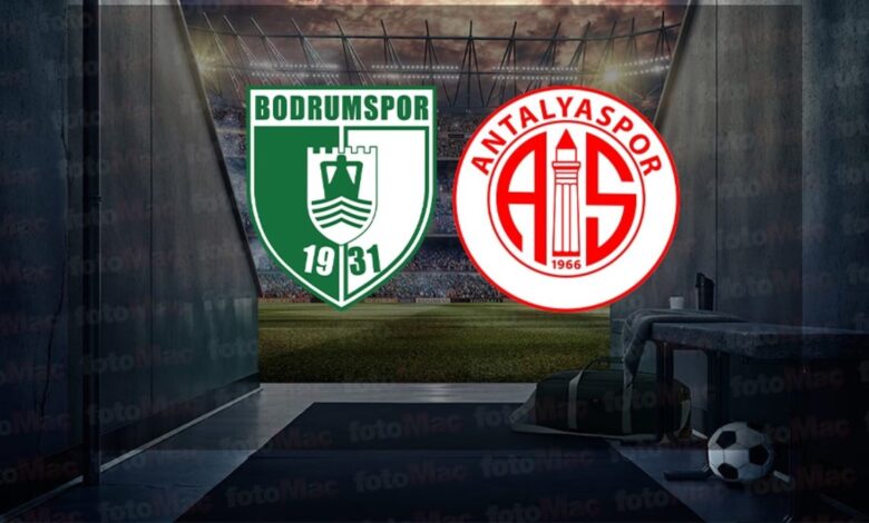 Bodrum FK-Antalyaspor maçı ne zaman, saat kaçta ve hangi kanalda? | Sipay Bodrum FK-Onvo Antalyaspor CANLI İZLE- Trabzonspor