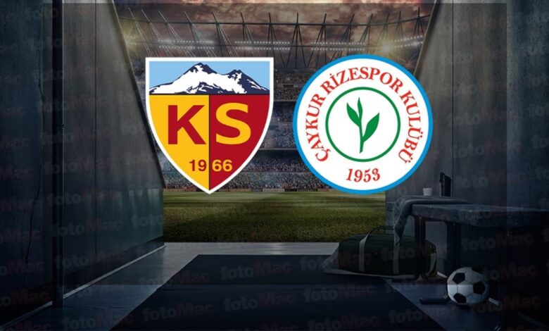 Kayserispor-Rizespor maçı izle | Bellona Kayserispor-Çaykur Rizespor maçı ne zaman, saat kaçta ve hangi kanalda?- Trabzonspor