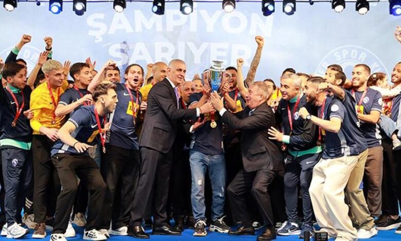 1.Lig'e yükselen Sarıyer kupasına kavuştu- Trabzonspor