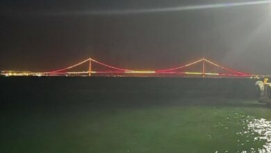 Çanakkale Köprüsü'nde sarı-kırmızı görüntü!- Trabzonspor