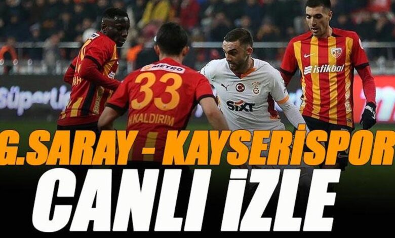 Galatasaray - Kayserispor maçı canlı izle | GS KAYSERİ maçı şifresiz izle (Süper Lig 36. hafta maçı canlı yayın)- Trabzonspor