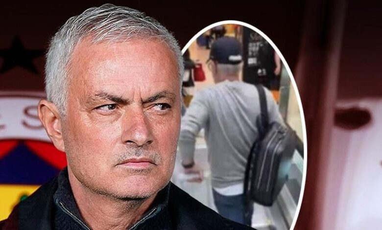 Jose Mourinho Fiumicino'da ortaya çıktı! İtalyanlar görüntüsünü yayınladı: Olay iddia- Trabzonspor