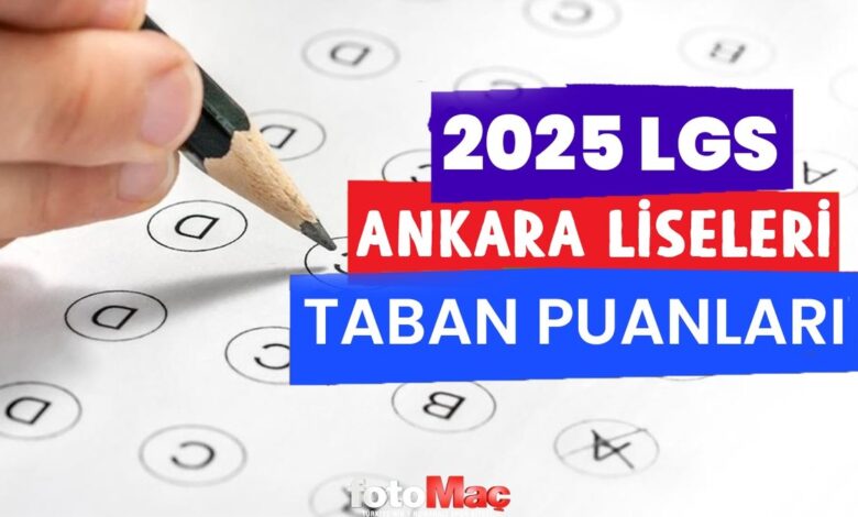 Ankara lise taban puanları 2025 | Anadolu, Fen, Meslek, İmam Hatip Lisesi taban puanları ve yüzdeleri- Trabzonspor