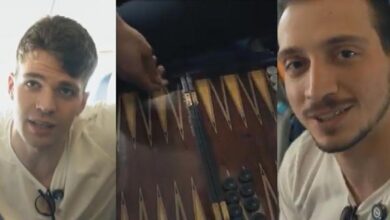 Zafere giden yolda Tarık Biberovic ve Mert Emre Ekşioğlu'nun tavla kapışması- Trabzonspor