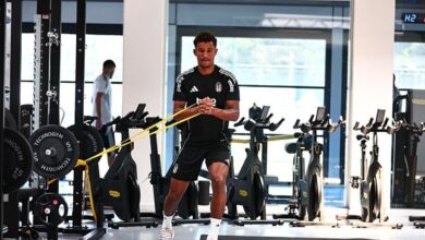 Beşiktaş günün ikinci antrenmanında salonda çalıştı- Trabzonspor