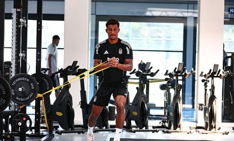Beşiktaş günün ikinci antrenmanında salonda çalıştı- Trabzonspor