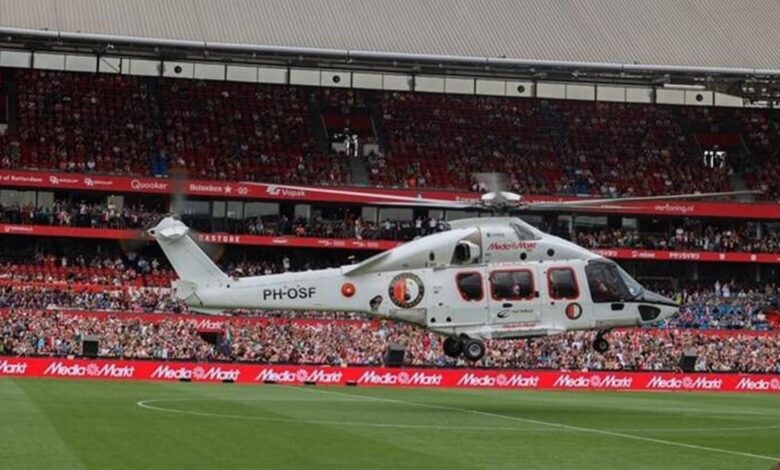 Eşi benzeri olmayan transfer gösterisi! Helikopterle sahaya indiler- Trabzonspor