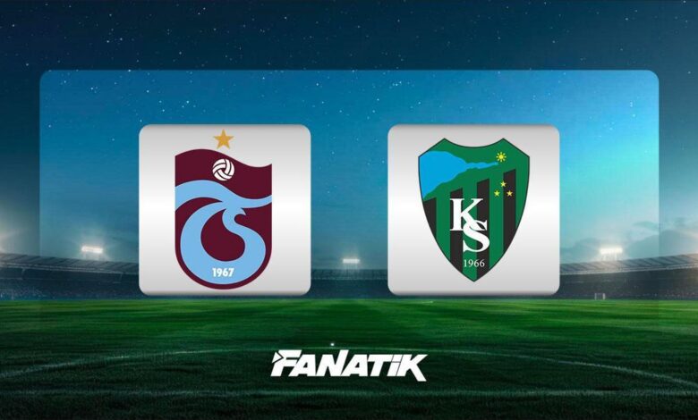 CANLI | Trabzonspor - Kocaelispor maçı ne zaman, saat kaçta, hangi kanalda? (İlk 11'ler)- Trabzonspor