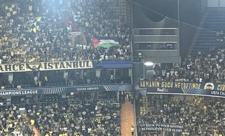 Fenerbahçe tribünlerinden Filistin’e destek- Trabzonspor