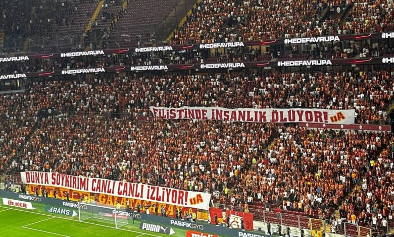 Galatasaraylı taraftarlardan Filistin için destek mesajları!- Trabzonspor