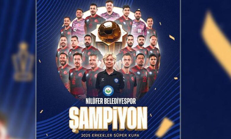 Hentbol Erkekler Süper Kupa'da şampiyon Nilüfer Belediyespor- Trabzonspor