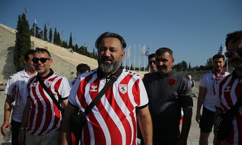 Samsunspor taraftarı Panathinaikos maçı için 10 bin 300 kilometre yol katetti!- Trabzonspor