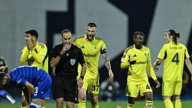Dinamo Zagreb-Fenerbahçe maçında hakemden skandal hareket! En-Nesyri gole giderken...- Trabzonspor