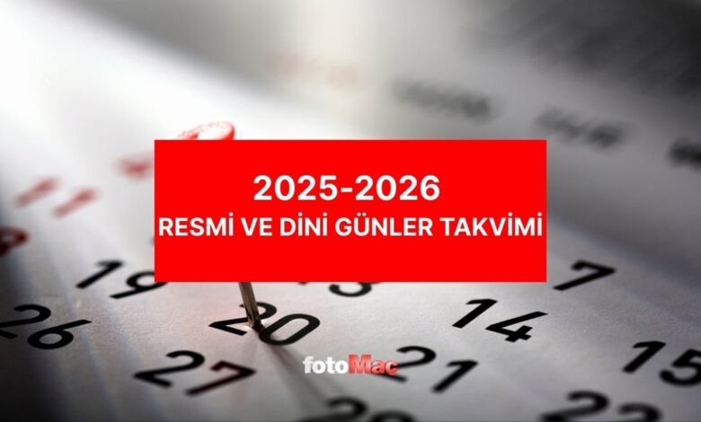 2025-2026 RESMi TATİLLER | 2026 Resmi ve dini tatiller ne zaman?- Trabzonspor