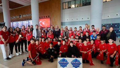 Avrupa şampiyonu Kadın ve Erkek Golbol Milli Takımları, yurda döndü- Trabzonspor