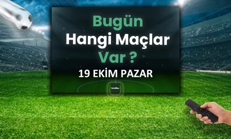 Bugünkü maçlar ne zaman 19 Ekim Pazar? | Bugün kimin maçı var, hangi kanalda?- Trabzonspor