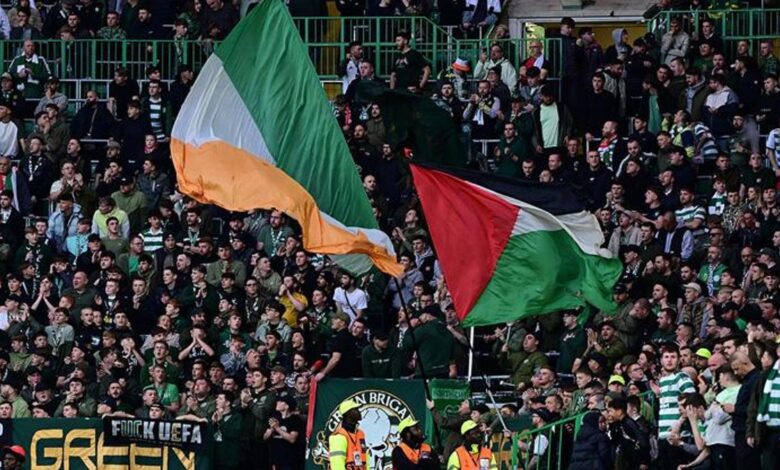 Celtic taraftarlarından İsrail'e protesto- Trabzonspor
