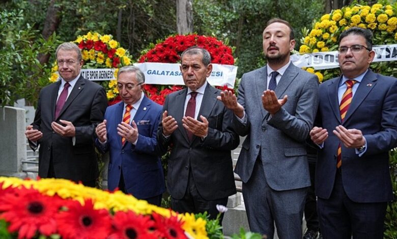 Galatasaray'da Ali Sami Yen'in mezarı ziyareti edildi- Trabzonspor
