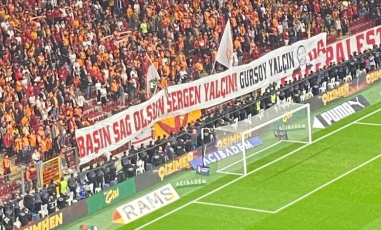 Galatasaraylı taraftarlar Sergen Yalçın'ın kardeşi Gürsoy Yalçın'ı andı- Trabzonspor